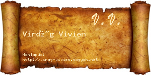 Virág Vivien névjegykártya